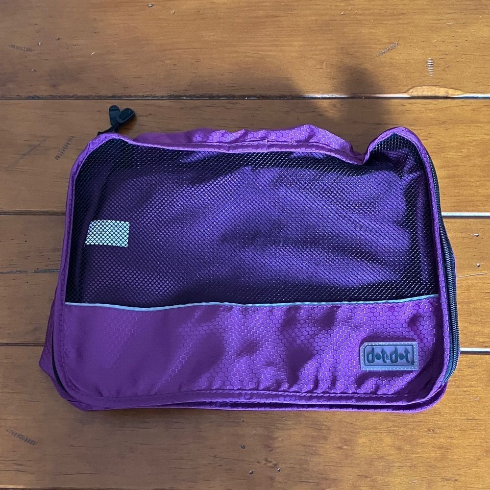 Purple Dot Dot Packing Bag